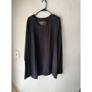 Duluth Trading Co. Mens 3XL Black Long Sleeve Relaxed Fit‎ Crew Neck Shirt